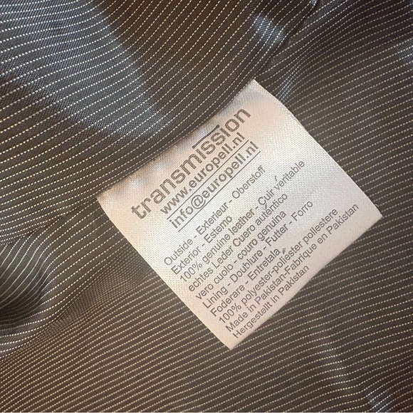 Transmission Brown Leather Women's Jacket - Picture 8 of 8